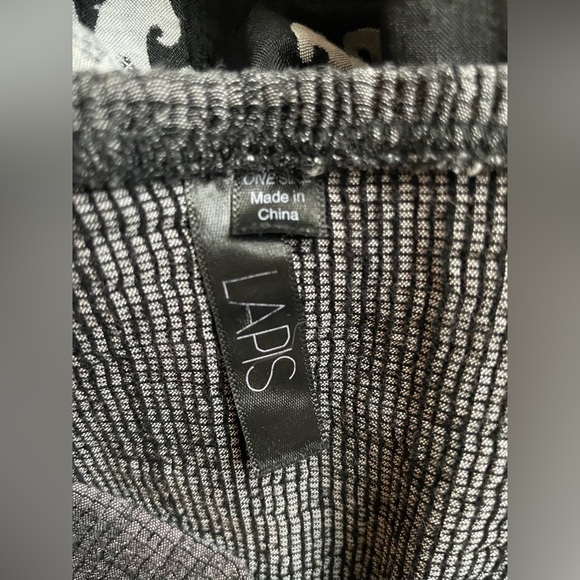 Laps Women Dress Black Gray Sleeveless S-M - Picture 5 of 9